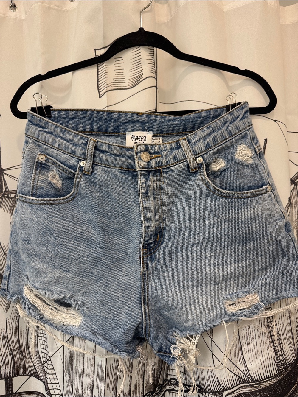 Princess Polly Distressed Denim Jean Shorts